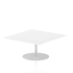 Dynamic Italia 1000mm Poseur Square Table White Top 475mm High Leg ITL0348 DD
