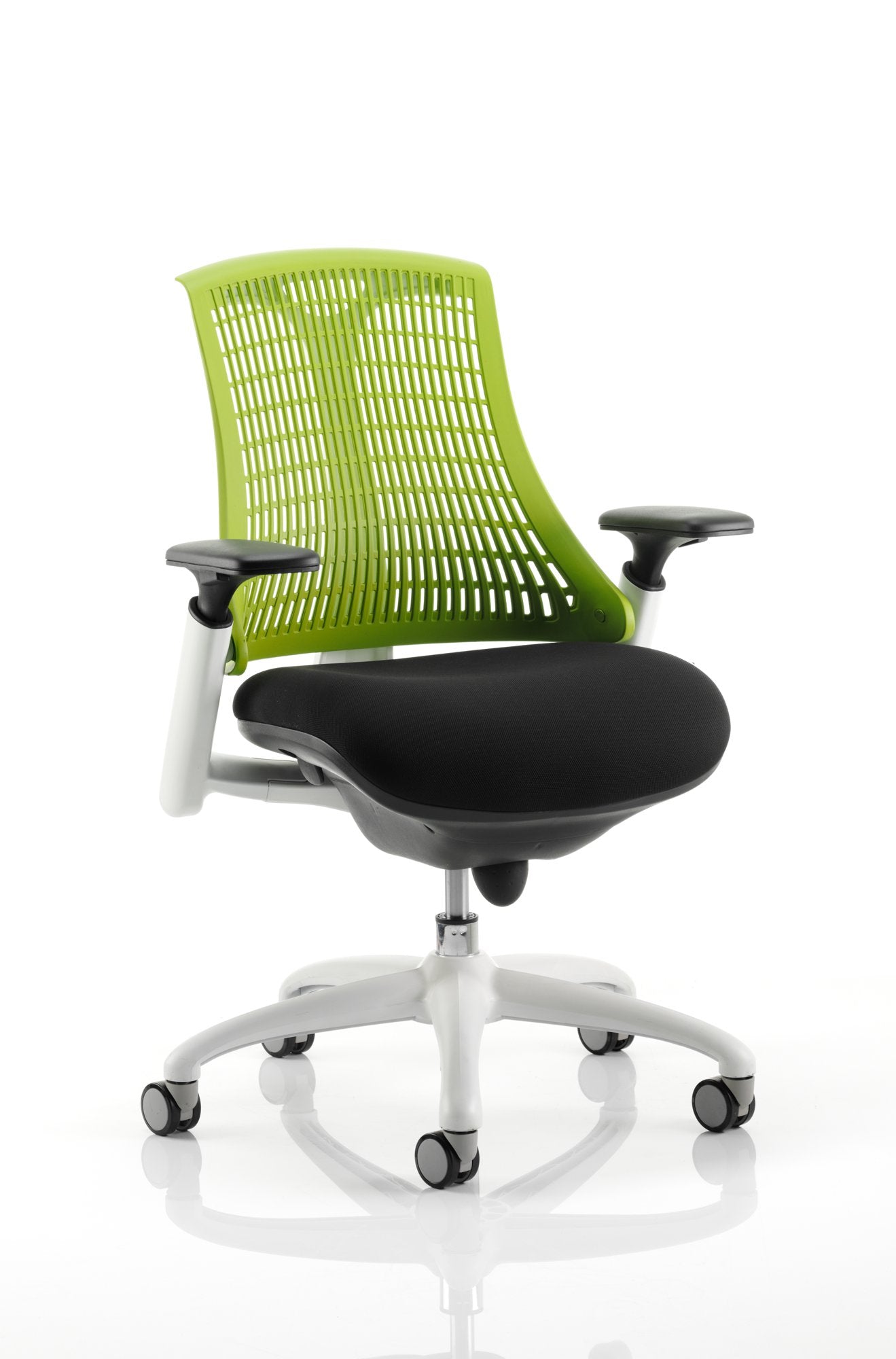 Flex Chair White Frame Green Back KC0058 DD
