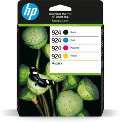HP No 924 CYMK Standard Ink Cartridge 1 x 500pg + 3 x 400pg - 6C3Z1NE