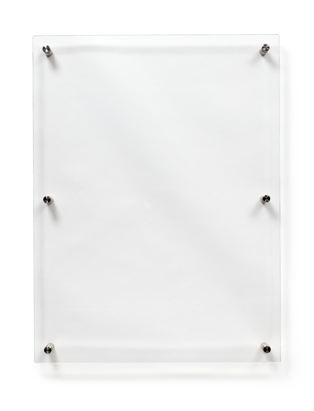 Deflecto A2 Wall Mounted Acrylic Poster Holder Literature Display Sign Holder Crystal Clear - AA2PH1
