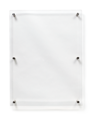 Deflecto A2 Wall Mounted Acrylic Poster Holder Literature Display Sign Holder Crystal Clear - AA2PH1