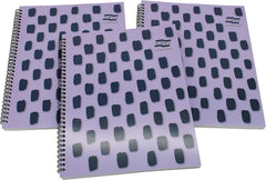 Europa Splash A4+ Notepad Wirebound 160 Pages 80gsm FSC Ruled With Margin Punched 4 Holes Purple (Pack 3) - EU1502Z