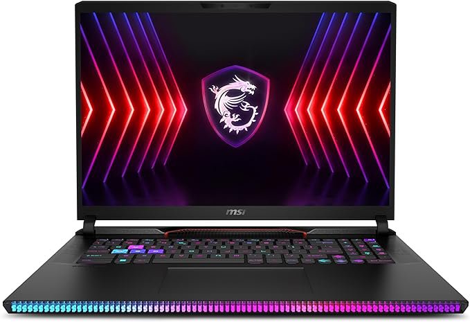 MSI Gaming Raider GE78 HX 14VHG-647U 17 Inch Intel Core i9-14900HX 32GB RAM 4TB SSD Intel UHD Graphics Windows 11 Home Notebook