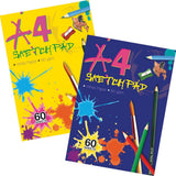 Tallon A4 60-sheet sketch pad for drawing and art projects, featuring blank pages and durable spiral binding.