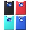 Tallon Just Stationery vinyl clipboard with cover, black, lightweight and durable for organizing and writing on the go.