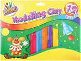 Tallon Medium Modelling Clay craft supplies with 12 strips, suitable for modeling and artistic projects.