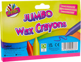 Tallon 12 Jumbo Wax Crayons set with vibrant, large-colored crayons ideal for kids and creative art projects.