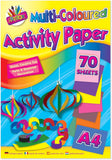 Tallon multi-colored notepad with 70 sheets, featuring vibrant pages for note-taking and sketching.