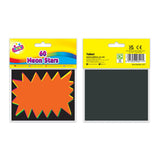 Tallon 60 fluorescent flashes, 10 x 7.5cm, office supplies, bright yellow plastic with built-in clips for organizing documents.