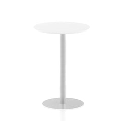 Dynamic Italia 800mm Poseur Round Table White Top 1145mm High Leg ITL0132 DD