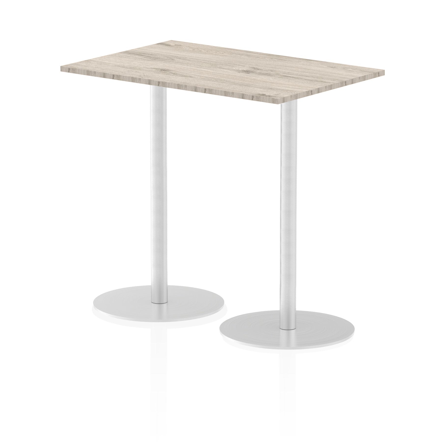 Dynamic Italia 1200 x 800mm Poseur Rectangular Table Grey Oak Top 1145mm High Leg ITL0261 DD