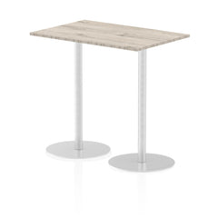Dynamic Italia 1200 x 800mm Poseur Rectangular Table Grey Oak Top 1145mm High Leg ITL0261 DD