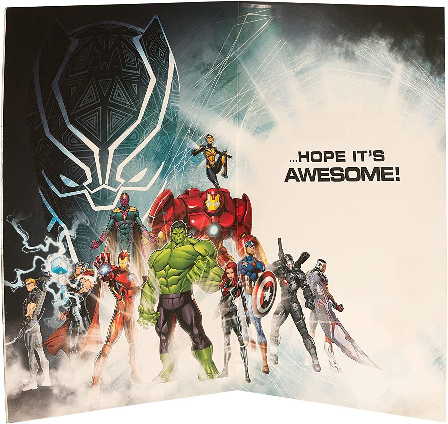 Disney Marvel Avengers 3D Holographic Birthday Card