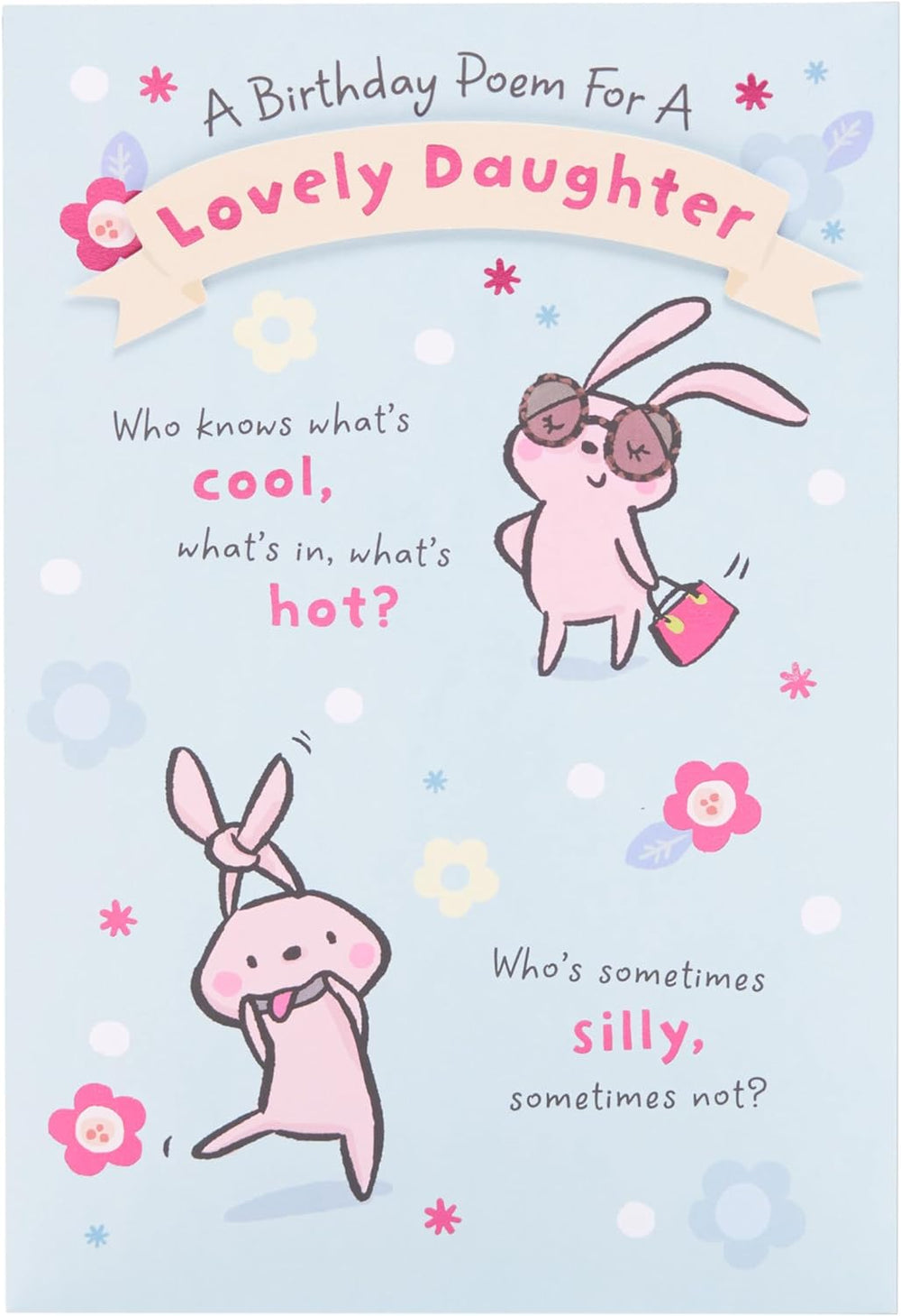 UK Greetings Birthday Card for Daughter - Pop-Up Design With Poem