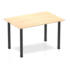 Dynamic Impulse 1200mm Straight Table Maple Top Black Post Leg BF00370 DD