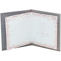 Fianc� Valentines Day Card With Envelope - Red Heart Design