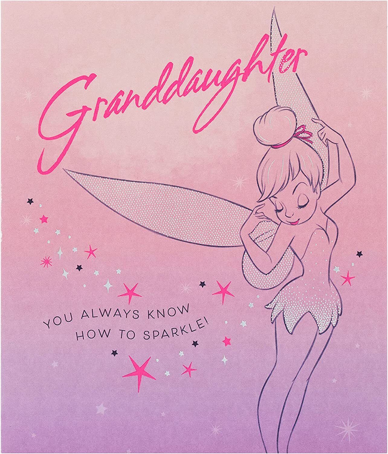 Granddaughter Disney Tinkerbell Birthday Card