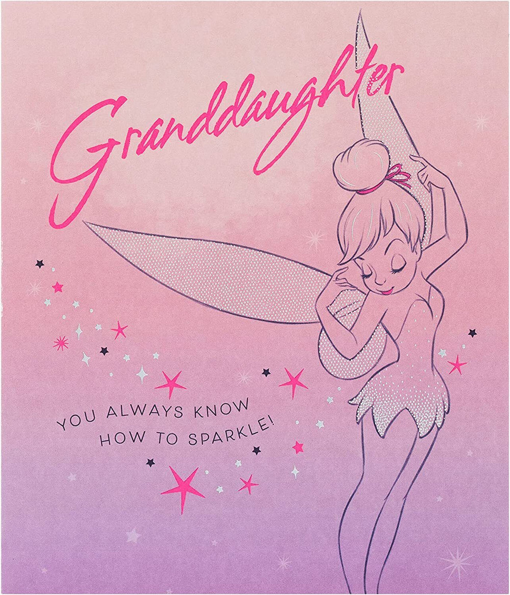 Granddaughter Disney Tinkerbell Birthday Card
