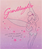 Granddaughter Disney Tinkerbell Birthday Card