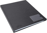 Rapesco 1650 Germ - Savvy Antibacterial, Hardcover Polypropylene Presentation Folder 36 Pockets A4, Black