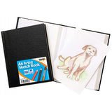 Tiger A6 casebound sketch book, art pad with hardcover and blank pages ideal for sketching and drawing.
