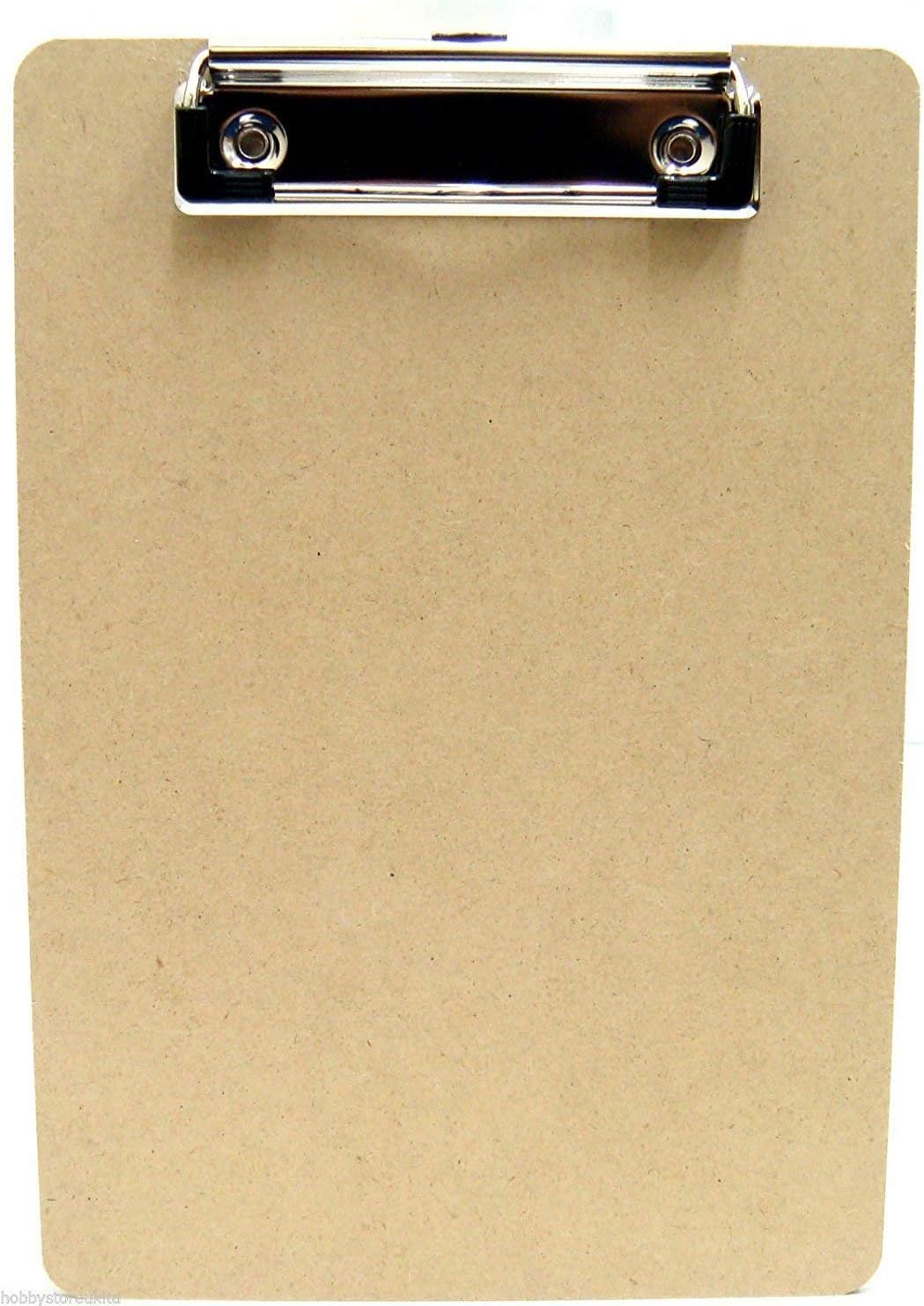 Tiger A5 Masonite clipboard with metal clip, featuring a smooth surface and sturdy construction for writing and note-taking.