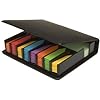 Tiger Sticky Memo Note Holder Desk Set with white and colorful note pads and a compact organizer for office use.