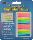 Tiger Sticky Text Highlighter Strips for office use, yellow highlighter strips perfect for marking documents and notes.