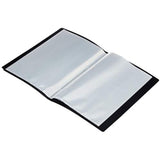 Tiger A5 20-pocket presentation display book showing clear plastic pockets for organizing documents in an office setting.