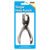 Tiger metal one-hole single punch tool for precise paper hole punching, featuring a sturdy metal construction.