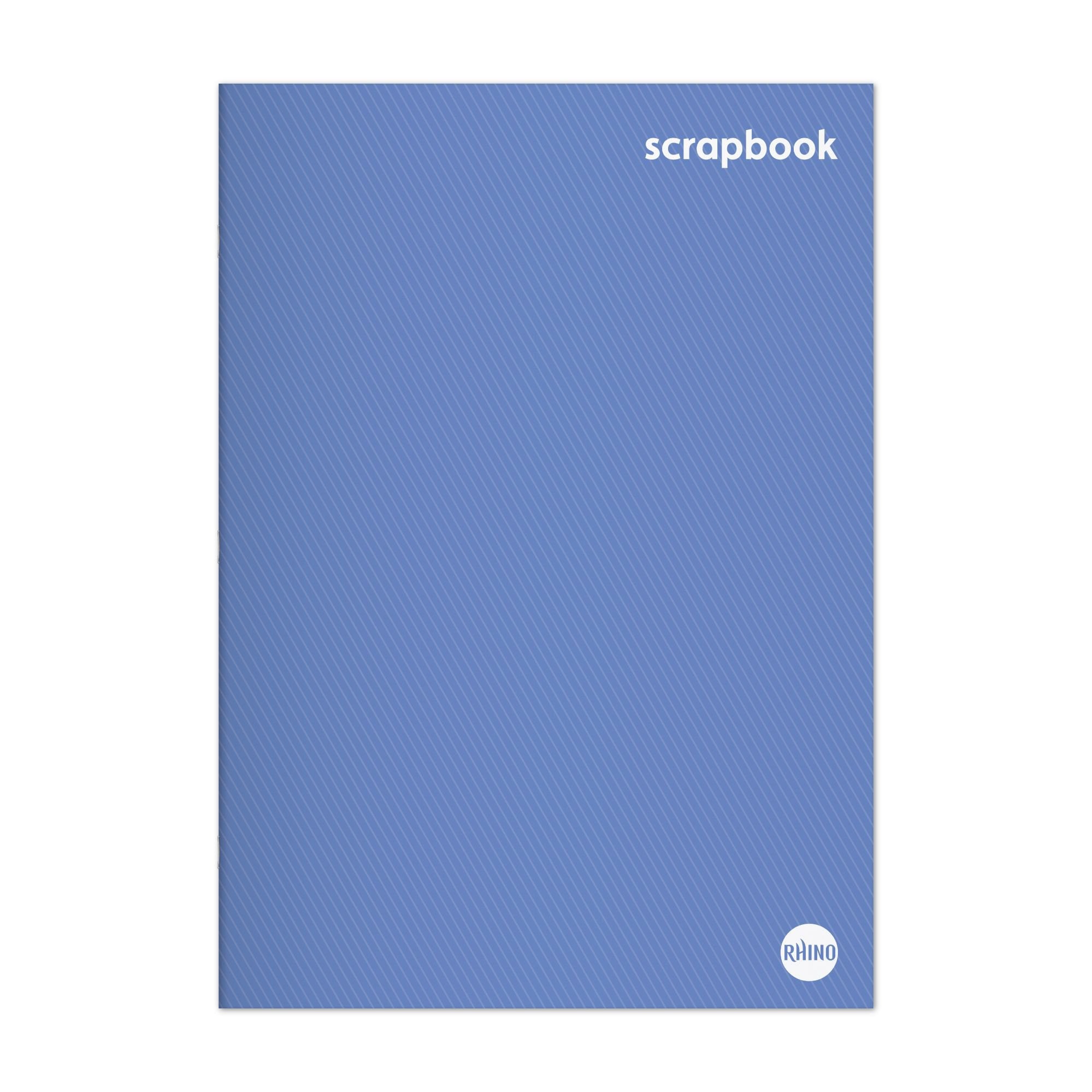 Rhino 13 x 9 A4+ Scrapbook 24 Page Blue Sugar Paper (Pack 12) - SB3-0 DD
