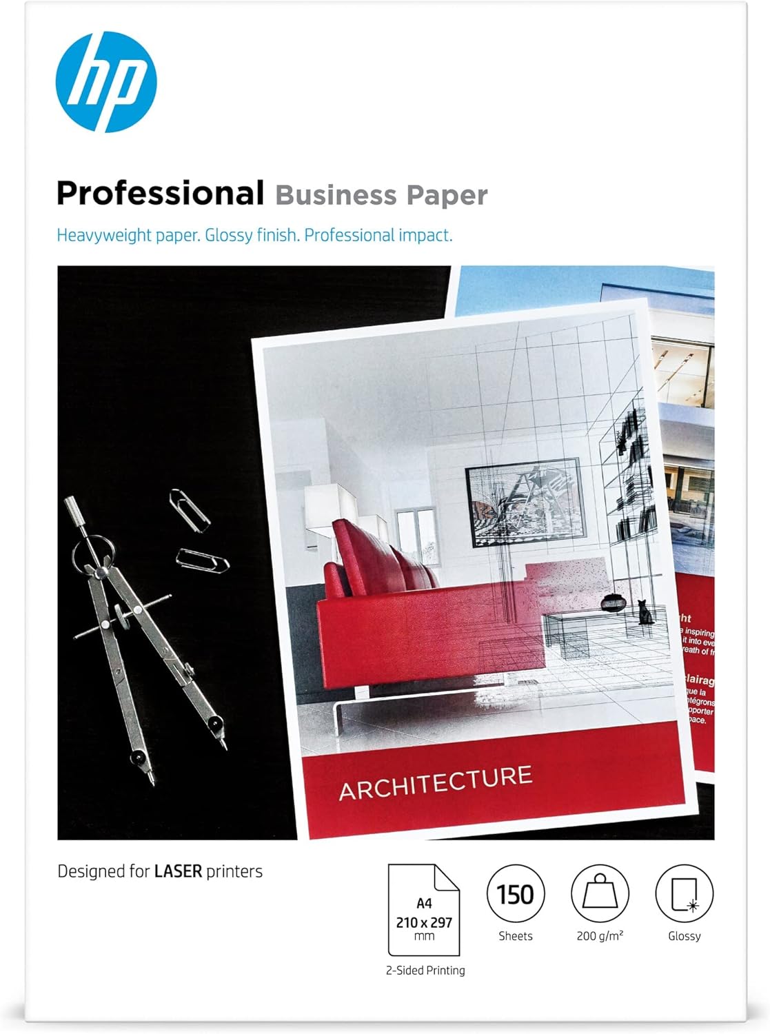 HP Laser Professional Business A4 Paper 200gsm 150 Sheets