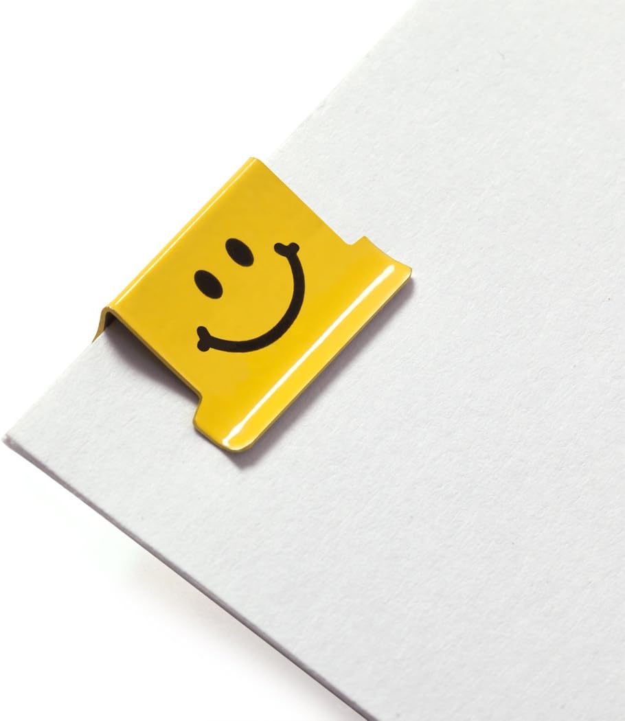 Rapesco Supaclip 40 Refill Clips - Bright Yellow (100 x Smiles)