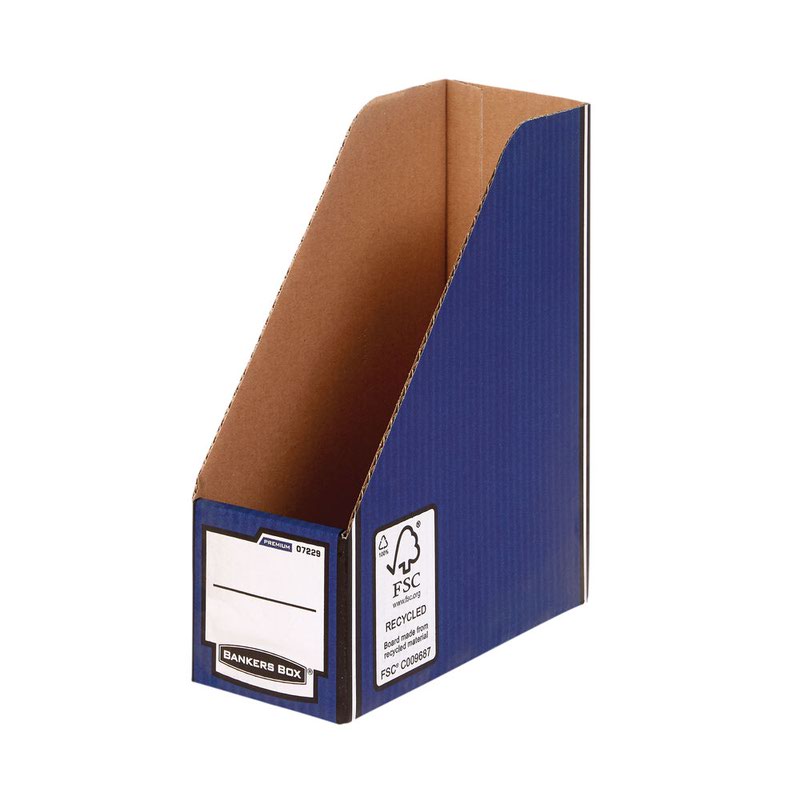 Fellowes Premium Magazine File Blue (Pack 5) 0722907