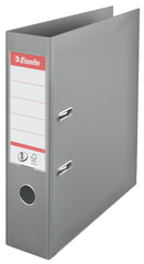 Esselte No.1 Lever Arch File Polypropylene A4 75mm Spine Width Grey (Pack 10) 811380 DD