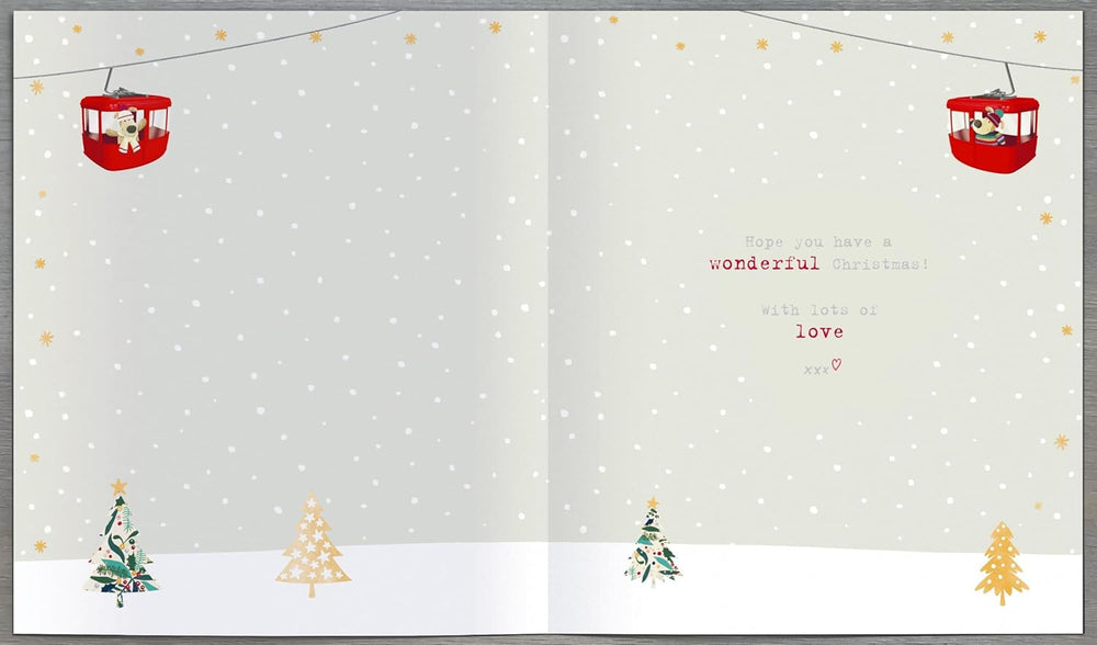 Across the Miles Christmas Card – Festive Greeting for Loved Ones Far Away