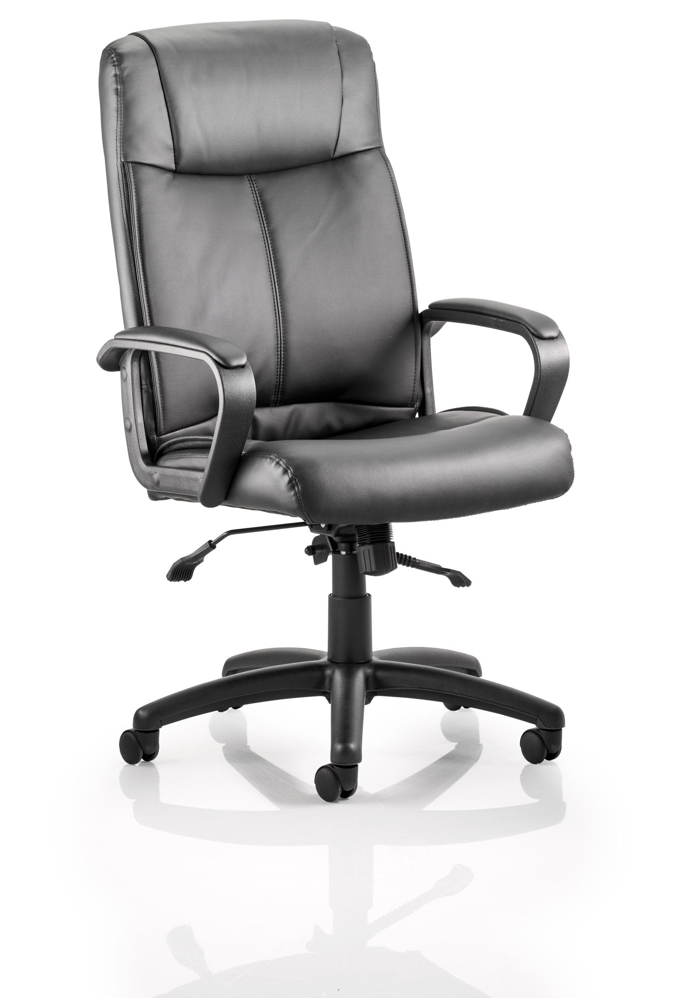 Plaza Executive Soft Bonded Leather Chair Black with Arms EX000052 DD