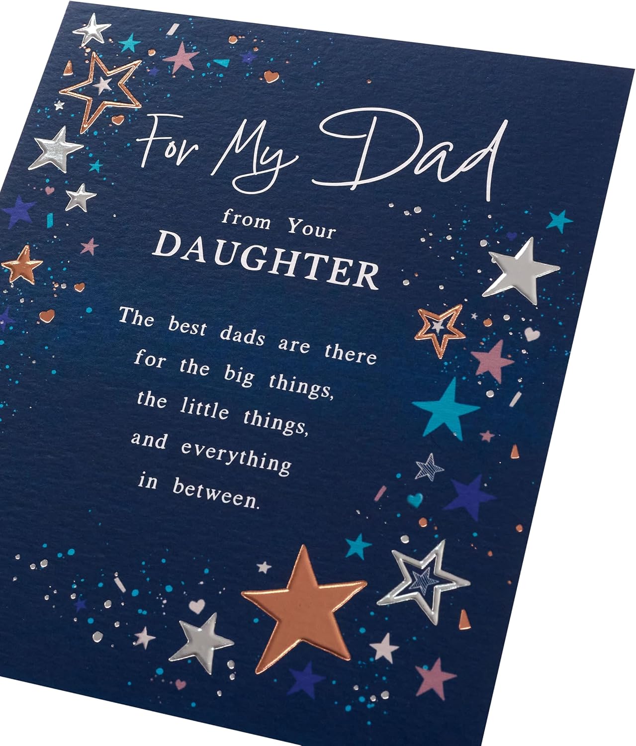 UK Greetings | Birthday Card for Dad from Daughter Starry Design