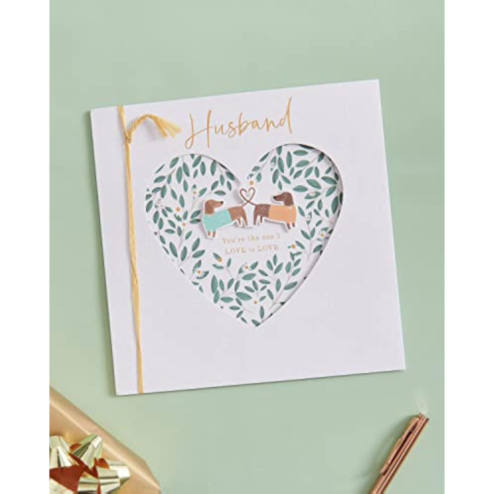 Husband Romantic Design With Pair of Sausage Dogs