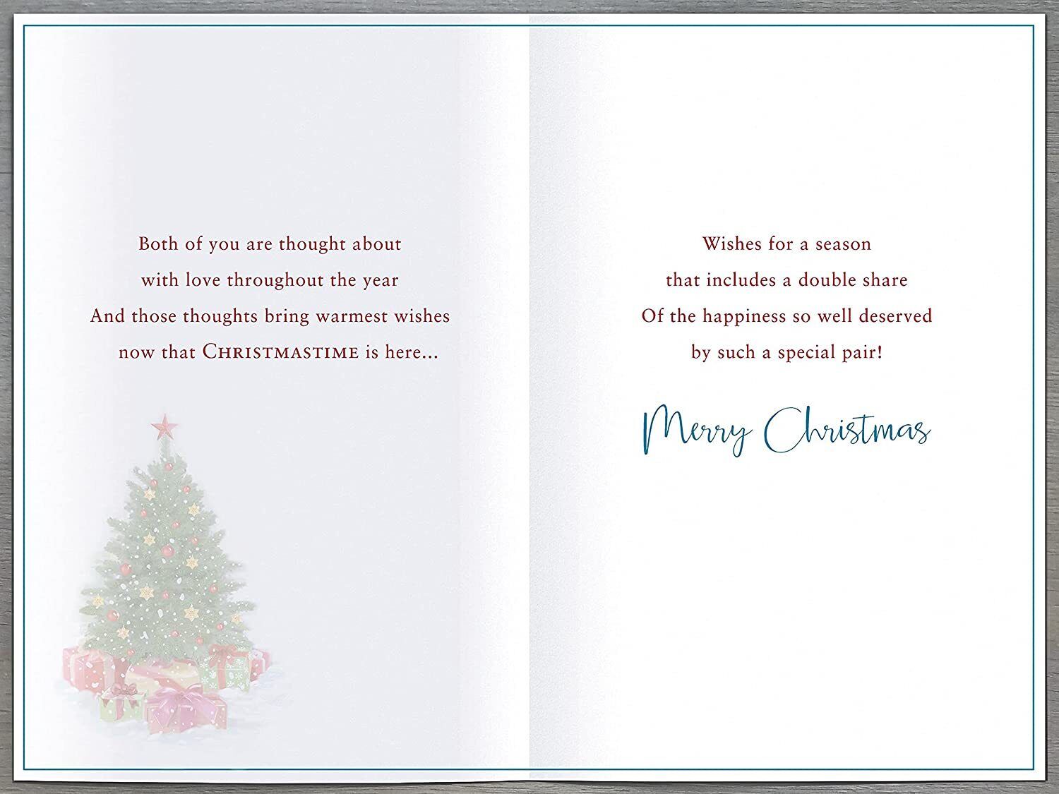 A Special Couple Traditional Foiled Christmas Card