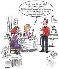 Greeting Card (PH7601) Humour Birthday - Get My Order Wrong - Women In A Restaurant