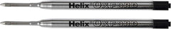 Helix Oxford Ballpoint Pen Refills (Pack of 2) - Black Ink