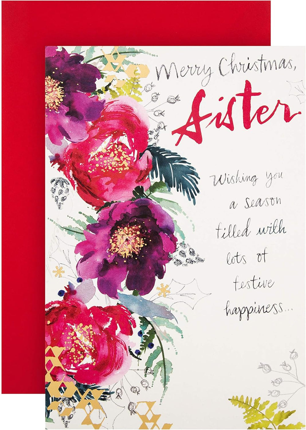 Christmas Card for Sister – Heartfelt Festive Design