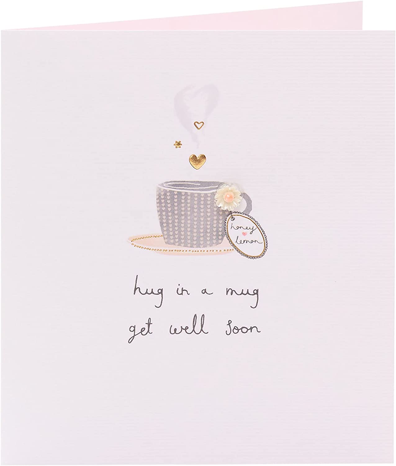 Get Well Soon Handmade Card Hug in a Mug