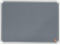 Nobo Premium Plus Grey Felt Noticeboard Aluminium Frame 600x450mm 1915194