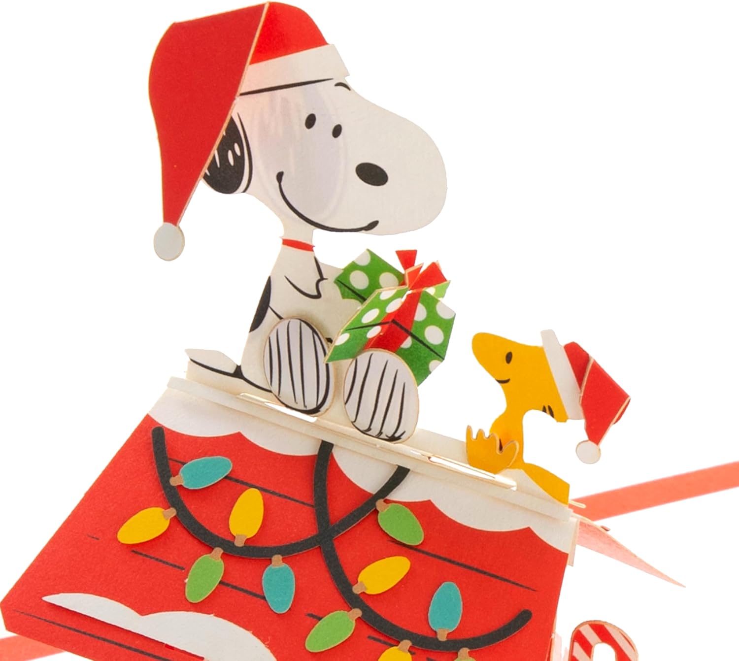 3D Pop Up Snoopy & Woodstock Christmas Card