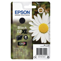 Epson 18XL Daisy Black High Yield Ink Cartridge 11.5ml - C13T18114012