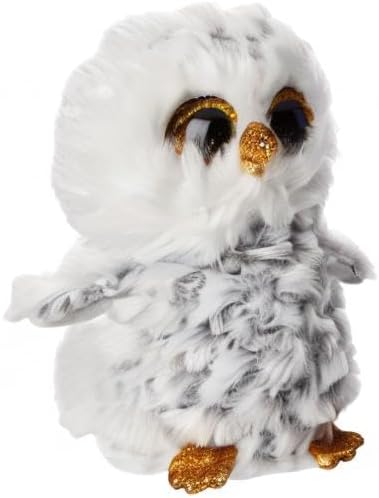 Soft TY Beanie Boo Plush Owlette the Owl, 15cm, with bright eyes and soft feathers, ideal for cuddling and collection.