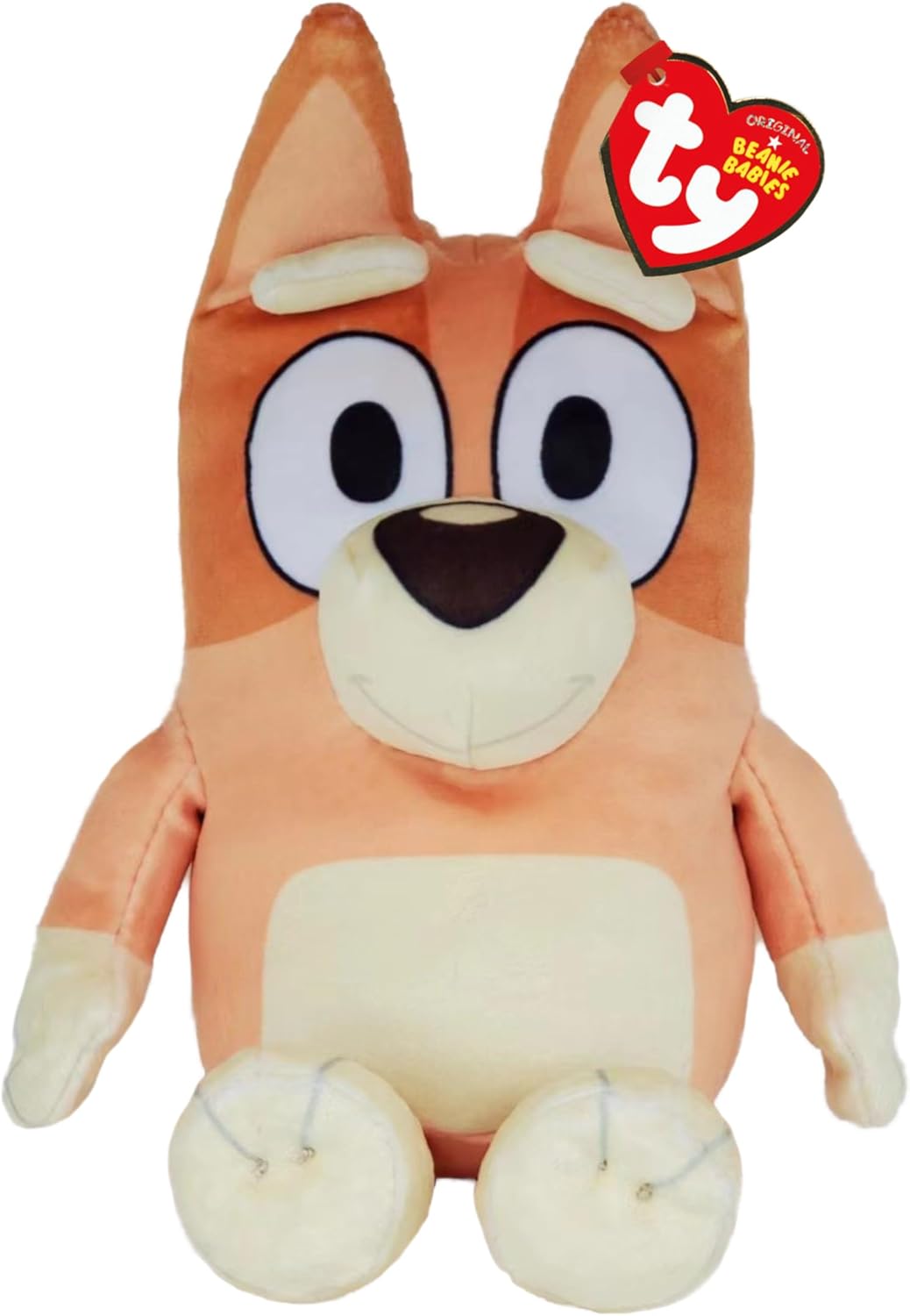 TY Bluey Bingo soft plush toy for kids, collectible Teddy Bear plushie with soft fabric and detailed features.