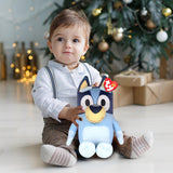 TY Bluey Bingo soft plush toy for kids, featuring a cuddly teddy bear design, perfect for collection or play.